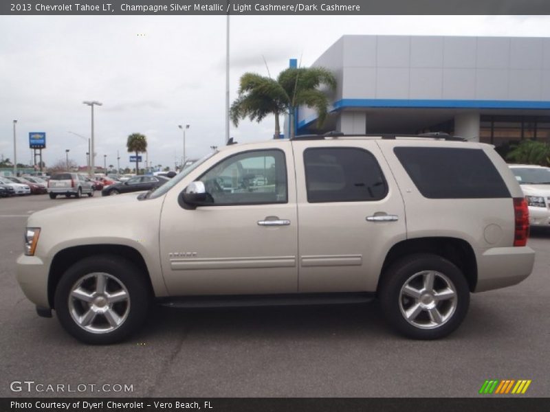 Champagne Silver Metallic / Light Cashmere/Dark Cashmere 2013 Chevrolet Tahoe LT