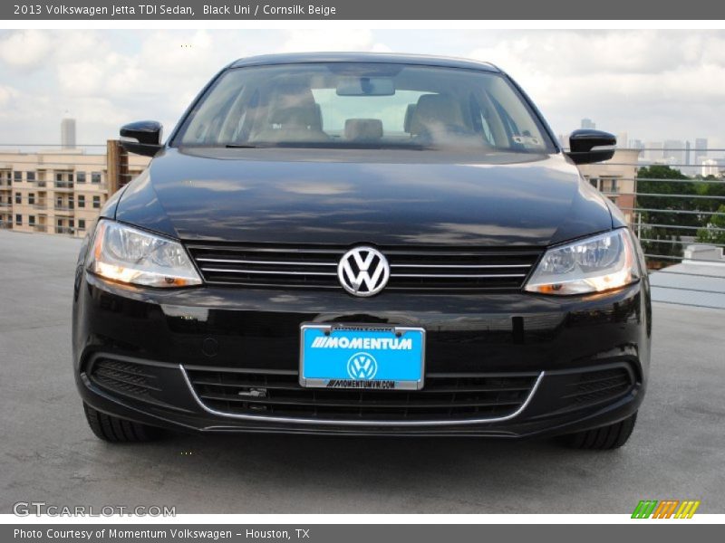 Black Uni / Cornsilk Beige 2013 Volkswagen Jetta TDI Sedan