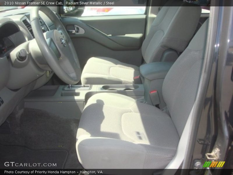 Radiant Silver Metallic / Steel 2010 Nissan Frontier SE Crew Cab