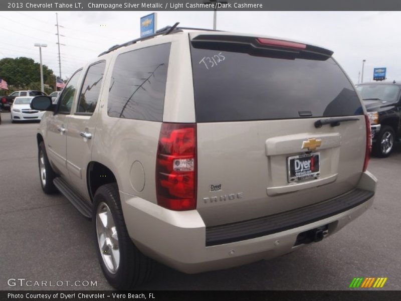 Champagne Silver Metallic / Light Cashmere/Dark Cashmere 2013 Chevrolet Tahoe LT