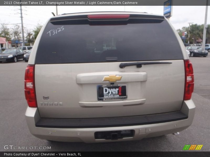 Champagne Silver Metallic / Light Cashmere/Dark Cashmere 2013 Chevrolet Tahoe LT