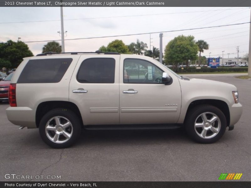Champagne Silver Metallic / Light Cashmere/Dark Cashmere 2013 Chevrolet Tahoe LT
