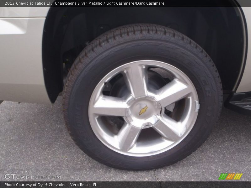 Champagne Silver Metallic / Light Cashmere/Dark Cashmere 2013 Chevrolet Tahoe LT
