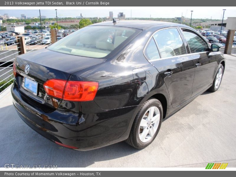 Black Uni / Cornsilk Beige 2013 Volkswagen Jetta TDI Sedan
