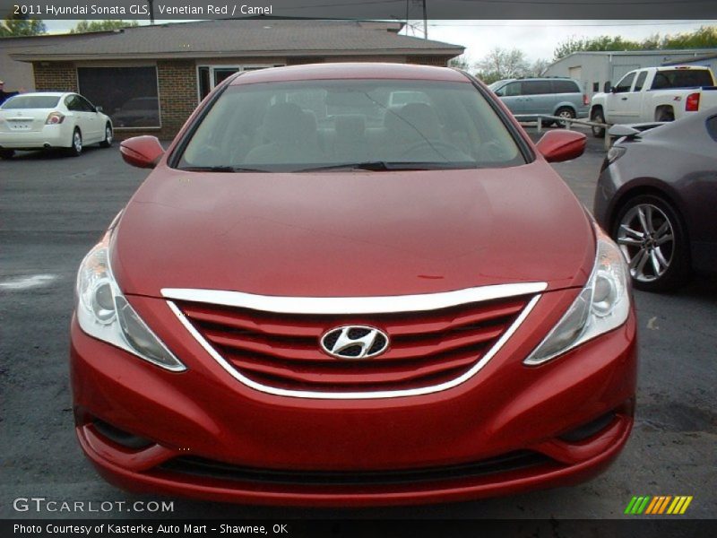 Venetian Red / Camel 2011 Hyundai Sonata GLS