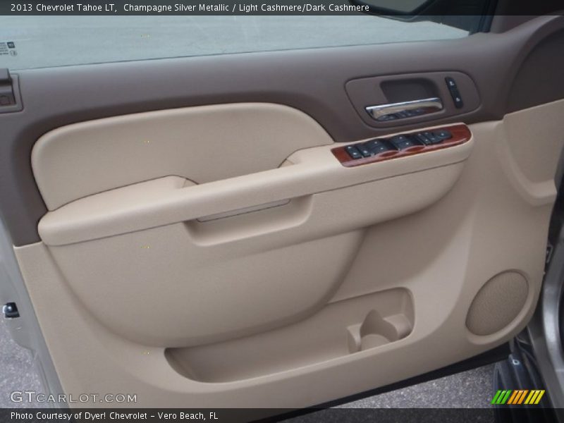 Champagne Silver Metallic / Light Cashmere/Dark Cashmere 2013 Chevrolet Tahoe LT