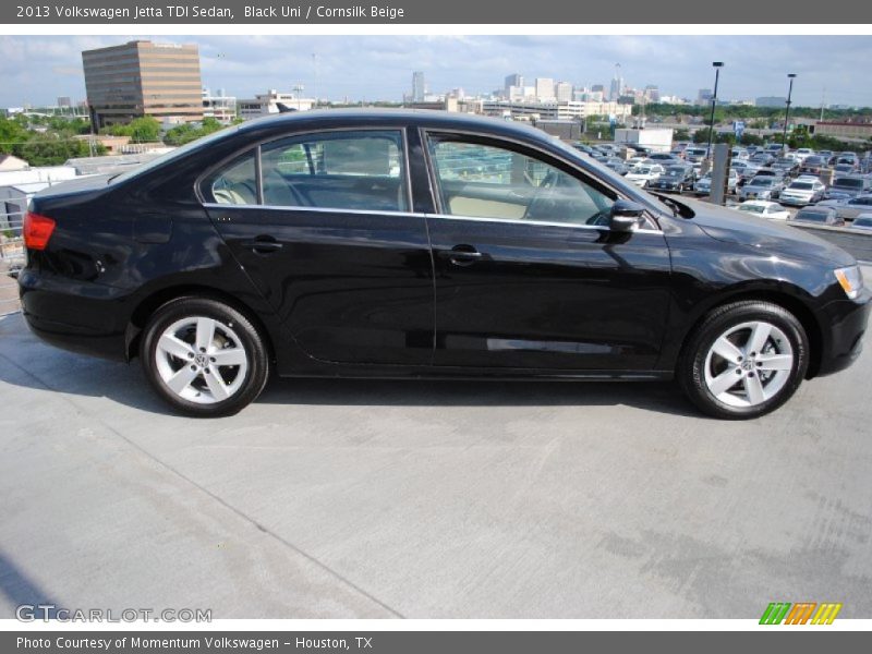 Black Uni / Cornsilk Beige 2013 Volkswagen Jetta TDI Sedan