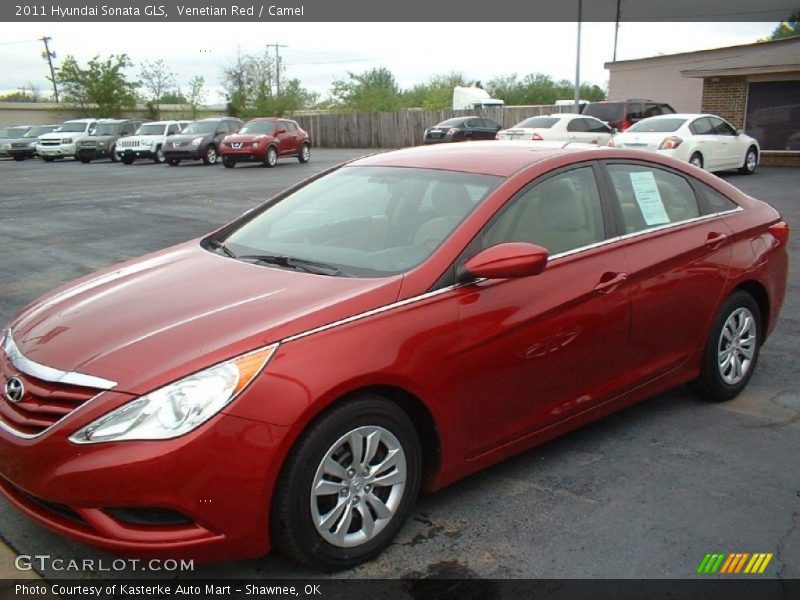 Venetian Red / Camel 2011 Hyundai Sonata GLS