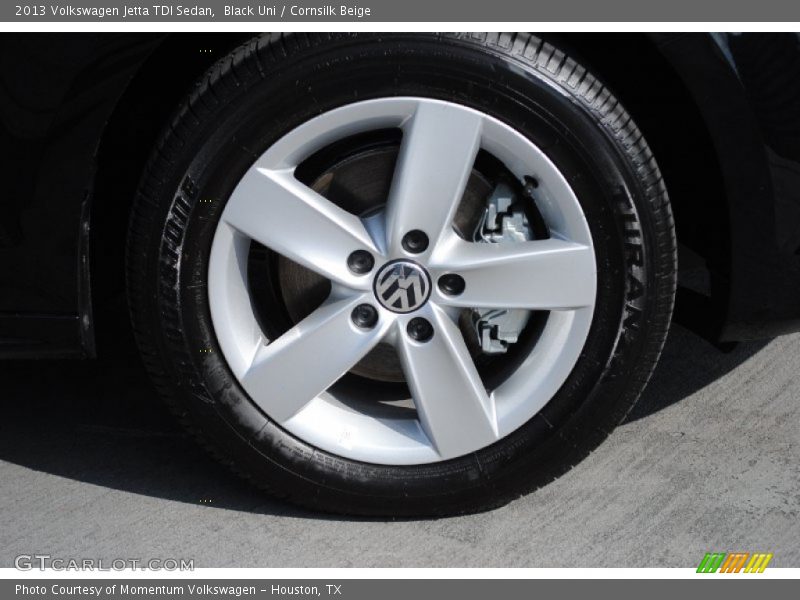 Black Uni / Cornsilk Beige 2013 Volkswagen Jetta TDI Sedan