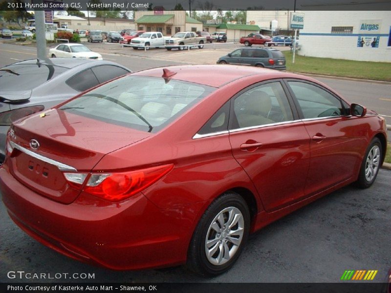 Venetian Red / Camel 2011 Hyundai Sonata GLS