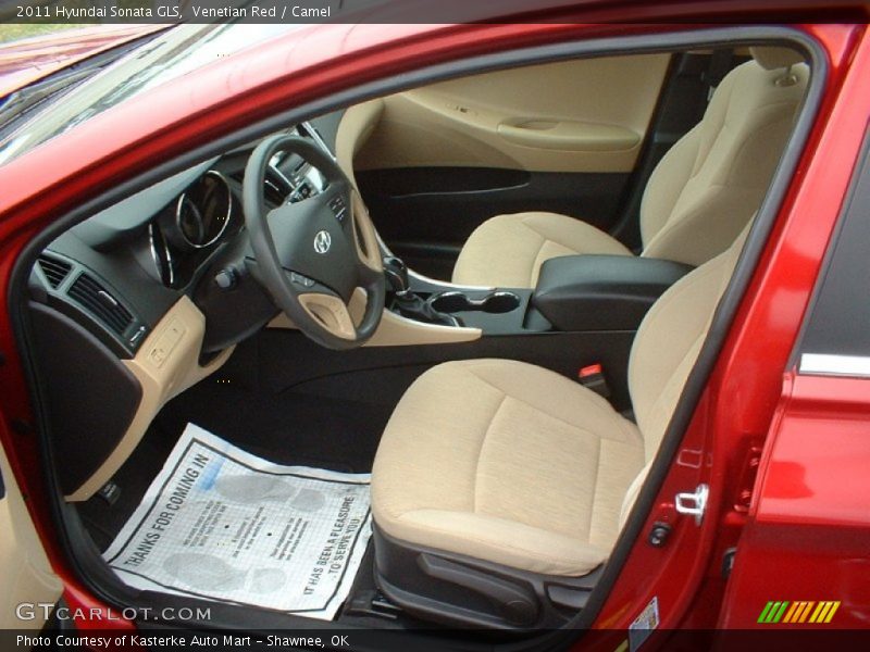 Venetian Red / Camel 2011 Hyundai Sonata GLS