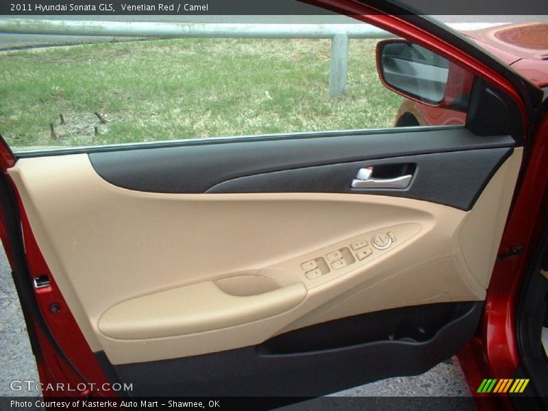 Venetian Red / Camel 2011 Hyundai Sonata GLS