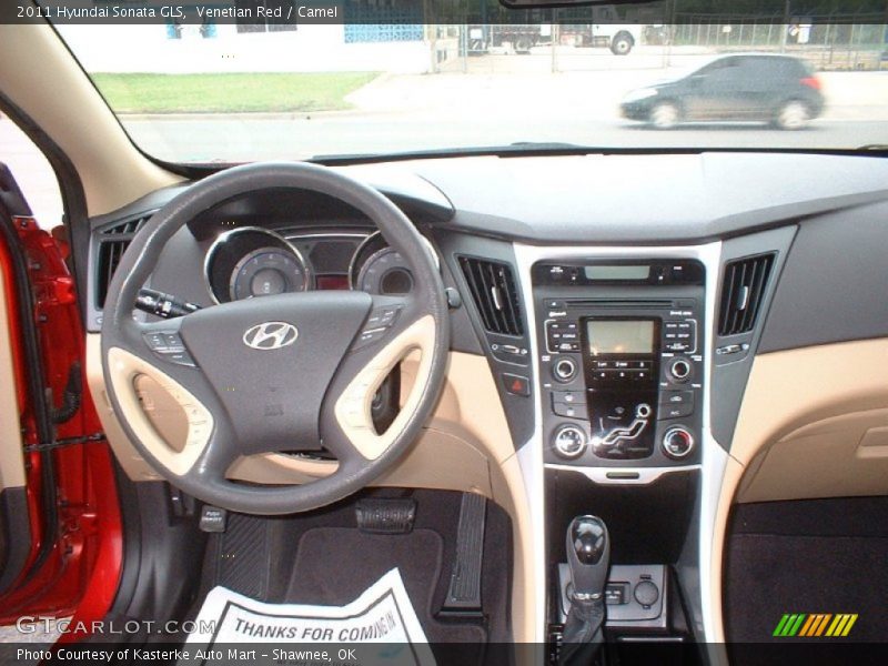 Venetian Red / Camel 2011 Hyundai Sonata GLS