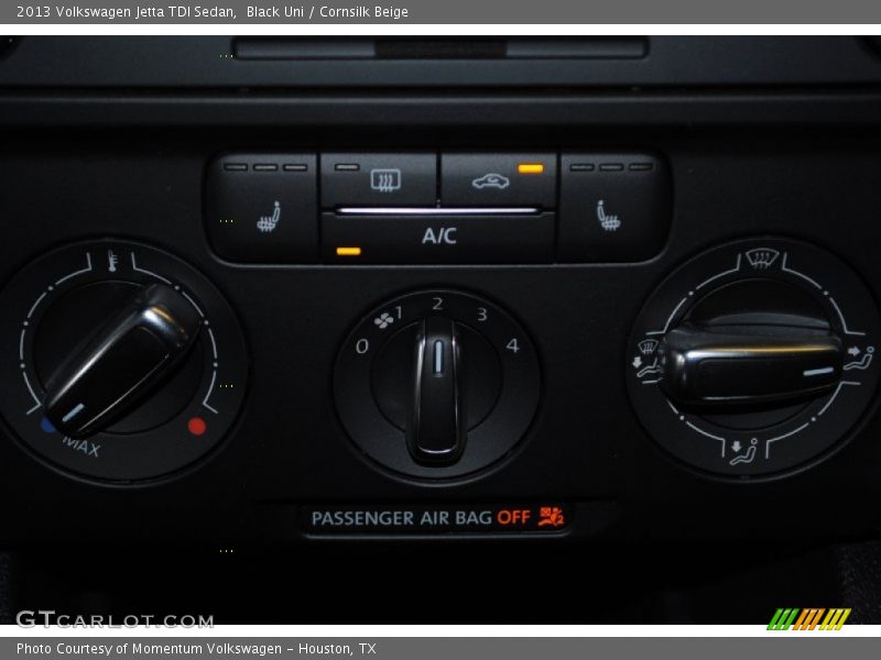 Black Uni / Cornsilk Beige 2013 Volkswagen Jetta TDI Sedan