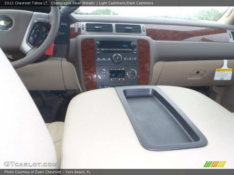 Champagne Silver Metallic / Light Cashmere/Dark Cashmere 2013 Chevrolet Tahoe LT