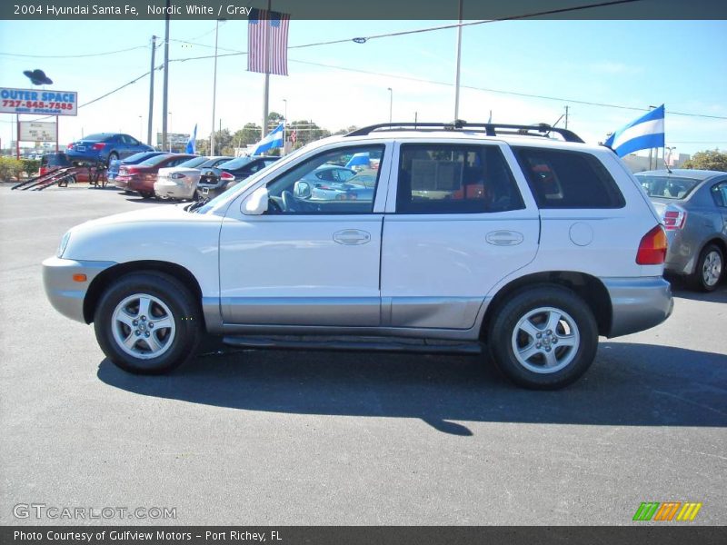 Nordic White / Gray 2004 Hyundai Santa Fe