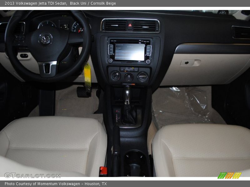 Black Uni / Cornsilk Beige 2013 Volkswagen Jetta TDI Sedan