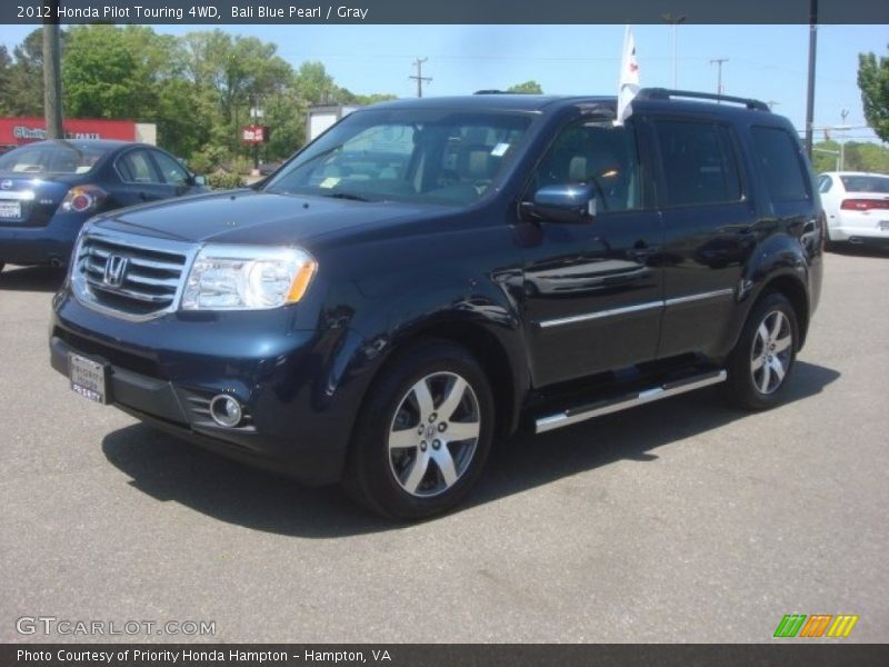 Bali Blue Pearl / Gray 2012 Honda Pilot Touring 4WD