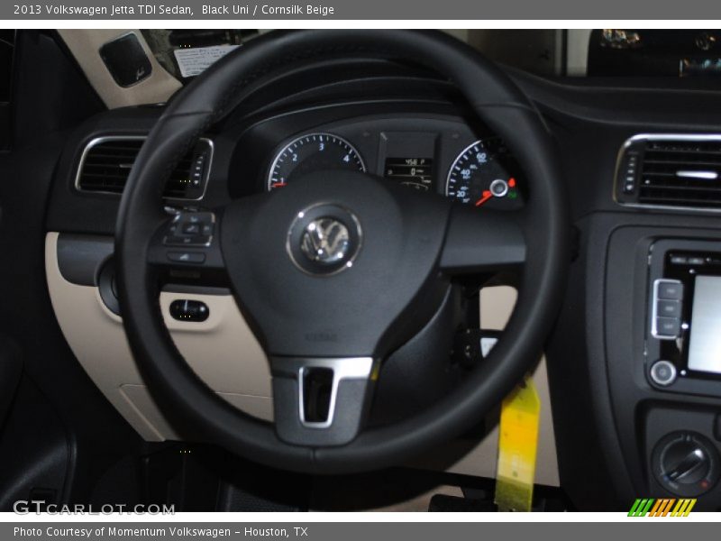 Black Uni / Cornsilk Beige 2013 Volkswagen Jetta TDI Sedan