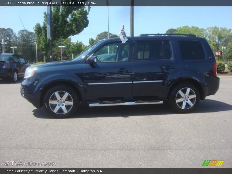 Bali Blue Pearl / Gray 2012 Honda Pilot Touring 4WD