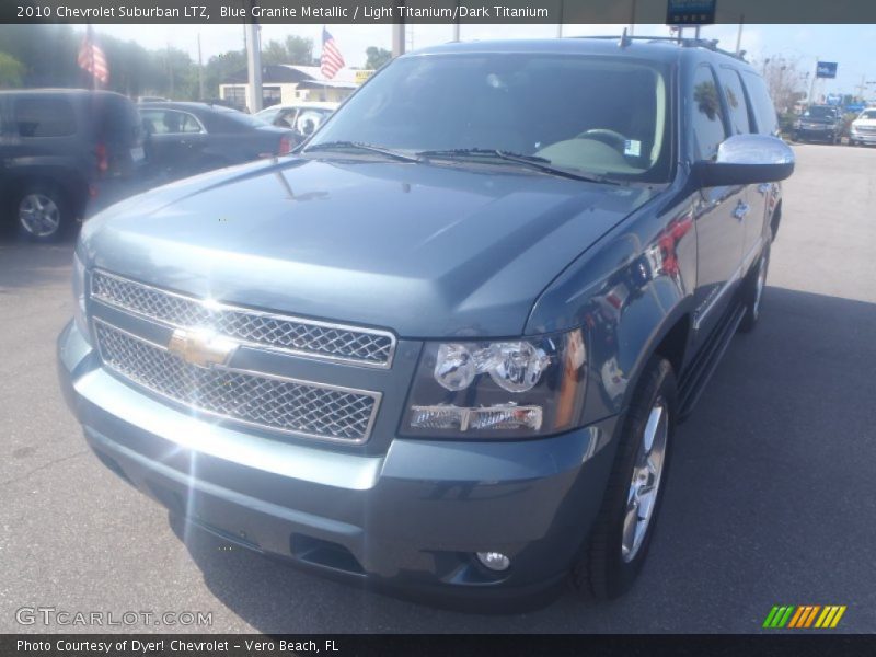 Blue Granite Metallic / Light Titanium/Dark Titanium 2010 Chevrolet Suburban LTZ