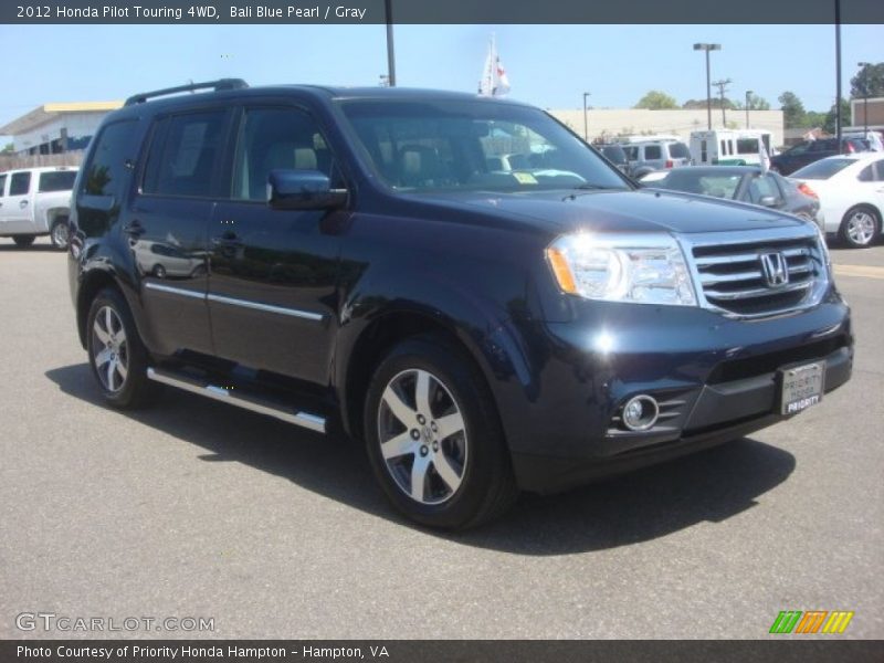 Bali Blue Pearl / Gray 2012 Honda Pilot Touring 4WD