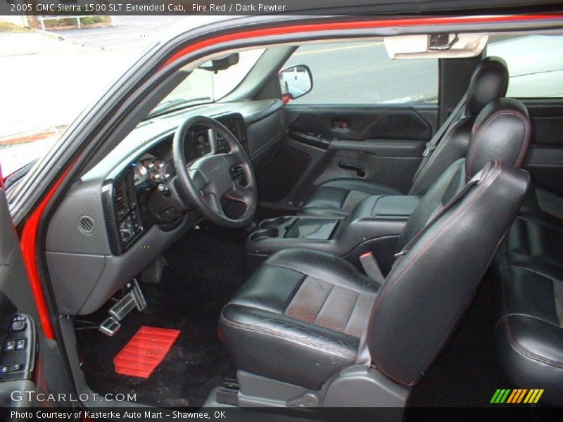 Fire Red / Dark Pewter 2005 GMC Sierra 1500 SLT Extended Cab