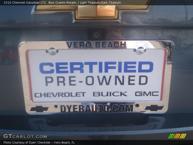 Blue Granite Metallic / Light Titanium/Dark Titanium 2010 Chevrolet Suburban LTZ