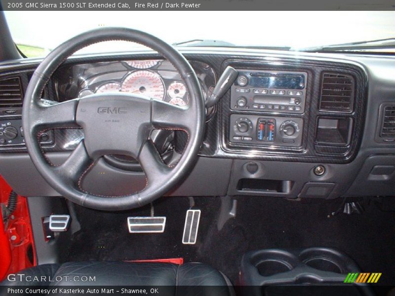 Fire Red / Dark Pewter 2005 GMC Sierra 1500 SLT Extended Cab