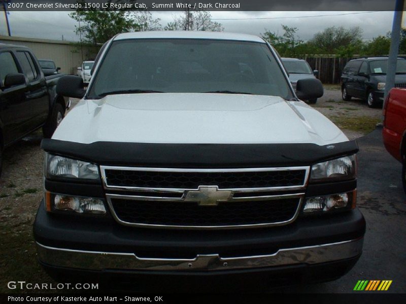 Summit White / Dark Charcoal 2007 Chevrolet Silverado 1500 LS Regular Cab