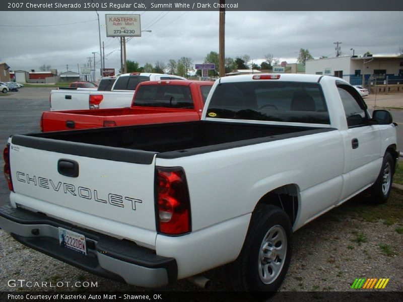 Summit White / Dark Charcoal 2007 Chevrolet Silverado 1500 LS Regular Cab