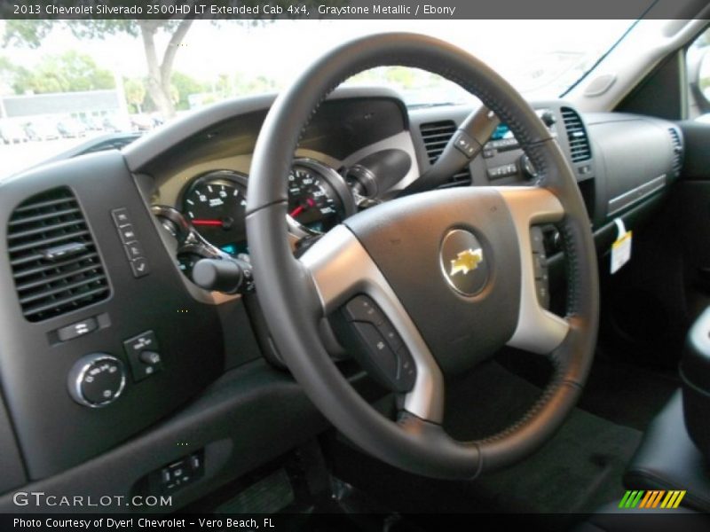 Graystone Metallic / Ebony 2013 Chevrolet Silverado 2500HD LT Extended Cab 4x4