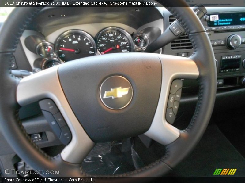 Graystone Metallic / Ebony 2013 Chevrolet Silverado 2500HD LT Extended Cab 4x4