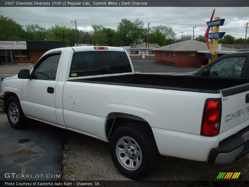 Summit White / Dark Charcoal 2007 Chevrolet Silverado 1500 LS Regular Cab