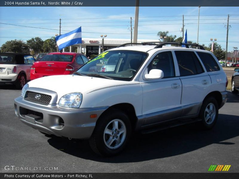 Nordic White / Gray 2004 Hyundai Santa Fe