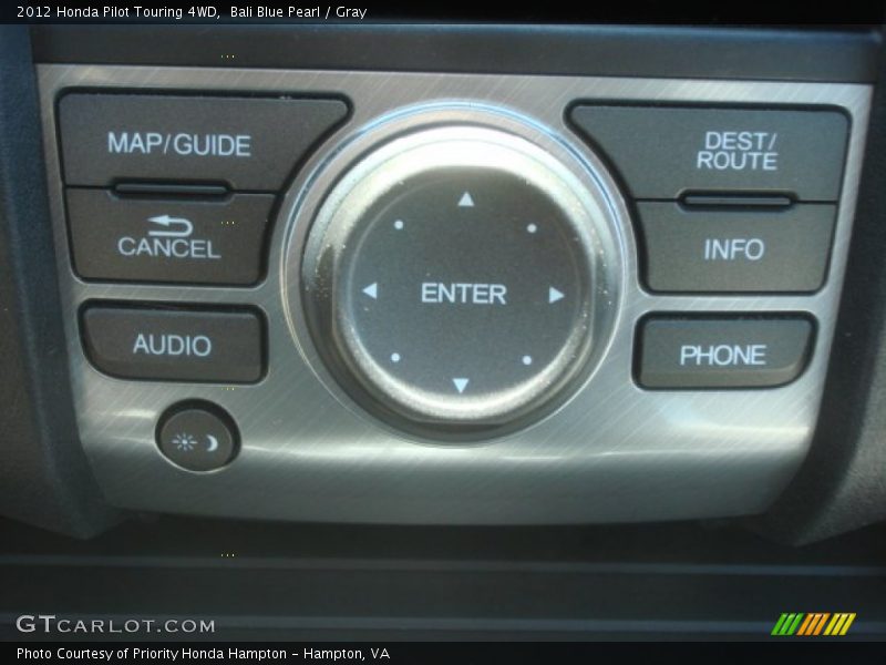 Bali Blue Pearl / Gray 2012 Honda Pilot Touring 4WD