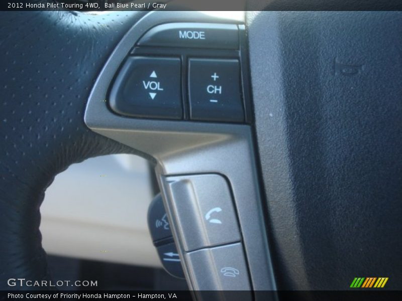Bali Blue Pearl / Gray 2012 Honda Pilot Touring 4WD