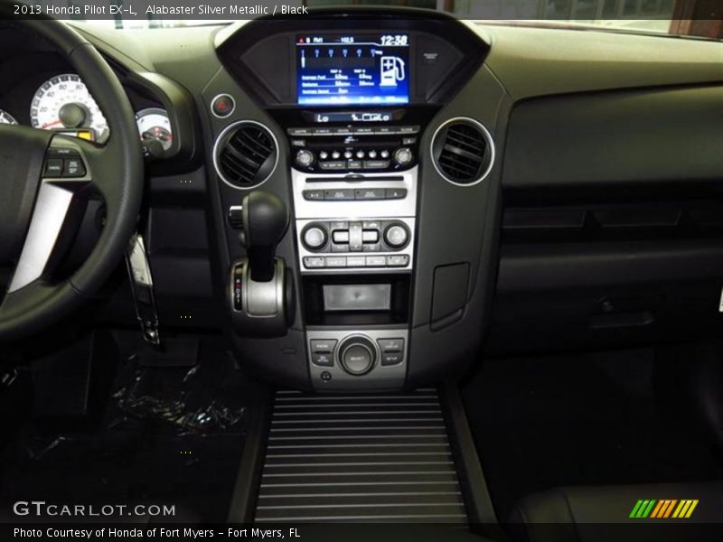 Alabaster Silver Metallic / Black 2013 Honda Pilot EX-L