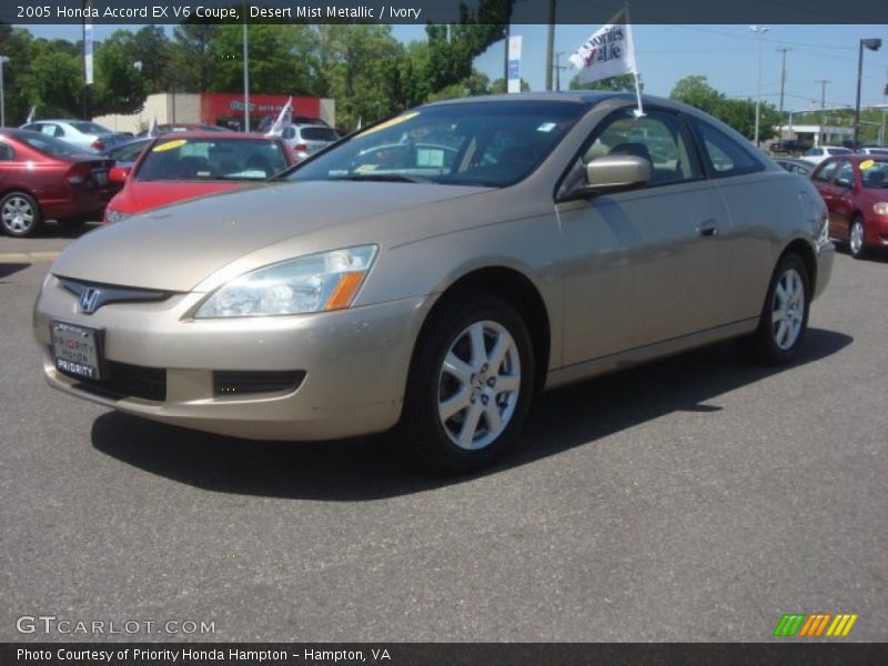 Desert Mist Metallic / Ivory 2005 Honda Accord EX V6 Coupe