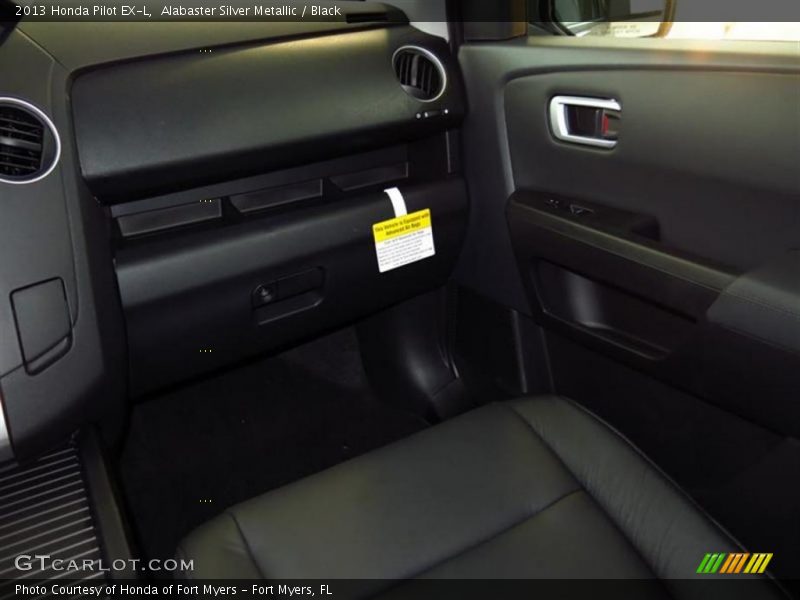 Alabaster Silver Metallic / Black 2013 Honda Pilot EX-L