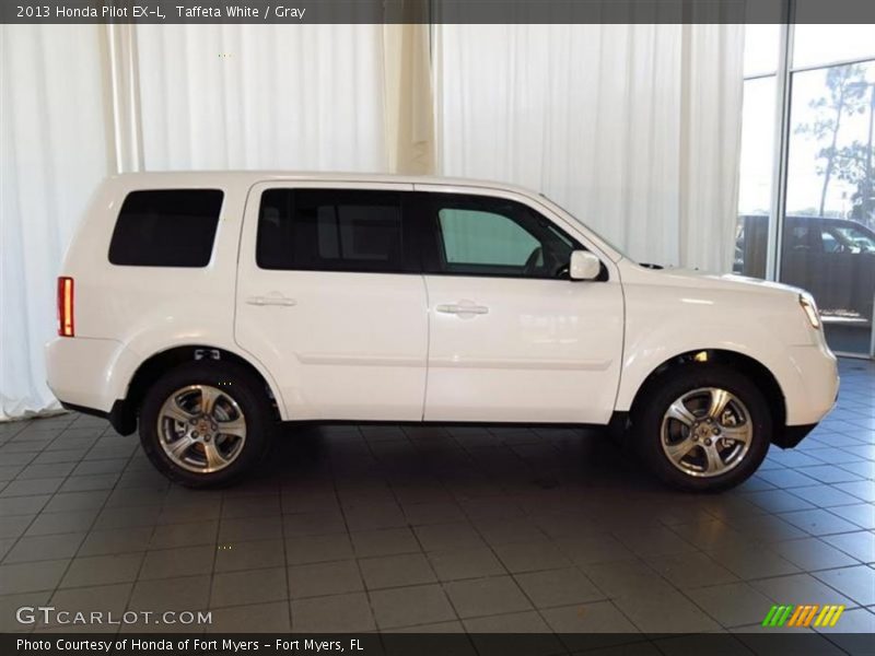 Taffeta White / Gray 2013 Honda Pilot EX-L