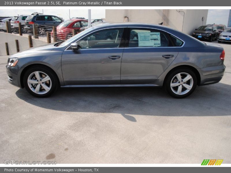 Platinum Gray Metallic / Titan Black 2013 Volkswagen Passat 2.5L SE