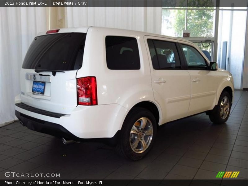 Taffeta White / Gray 2013 Honda Pilot EX-L