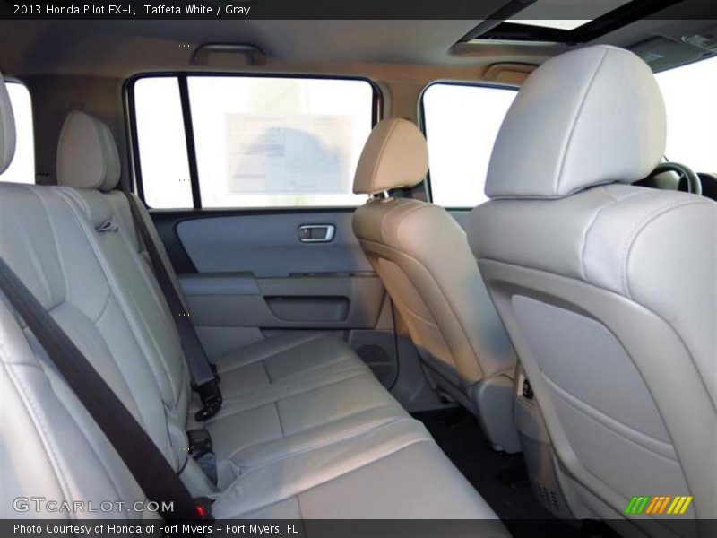Taffeta White / Gray 2013 Honda Pilot EX-L