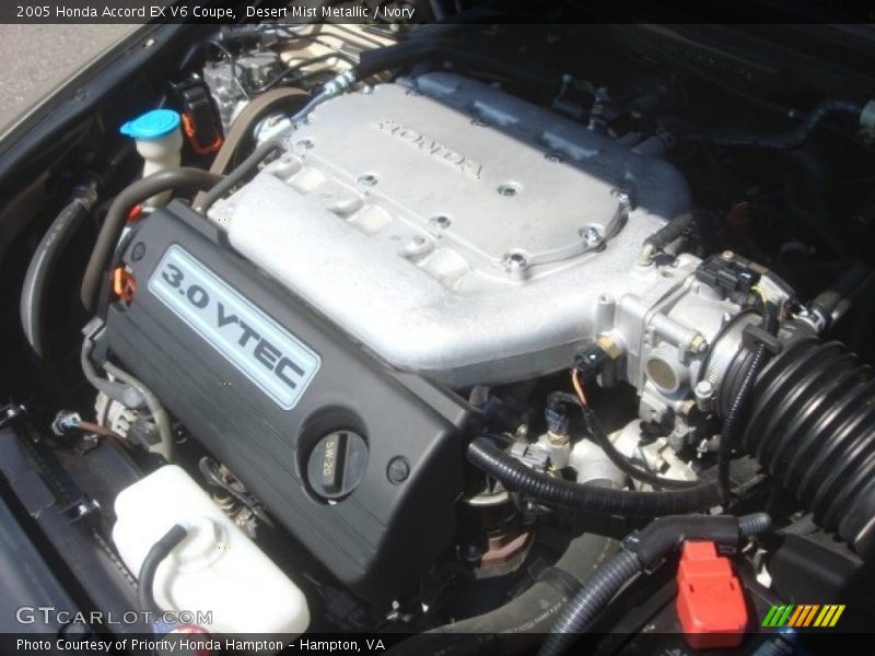 Desert Mist Metallic / Ivory 2005 Honda Accord EX V6 Coupe