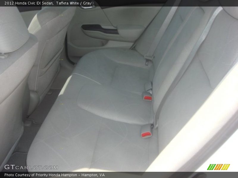 Taffeta White / Gray 2012 Honda Civic EX Sedan