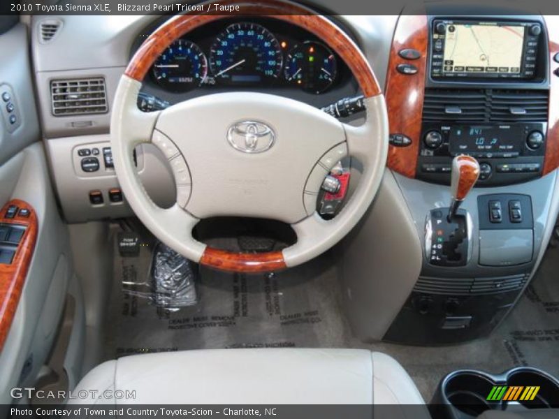 Dashboard of 2010 Sienna XLE