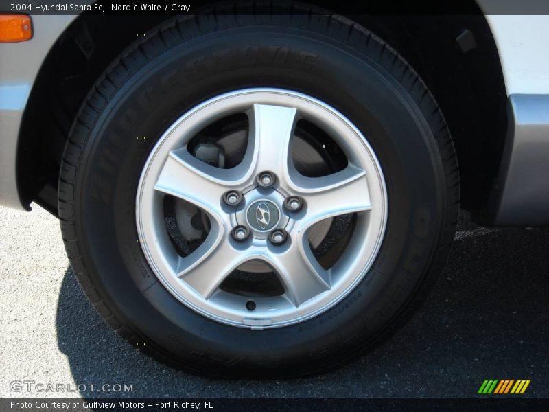 Nordic White / Gray 2004 Hyundai Santa Fe
