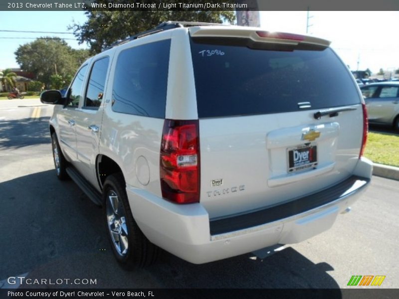 White Diamond Tricoat / Light Titanium/Dark Titanium 2013 Chevrolet Tahoe LTZ