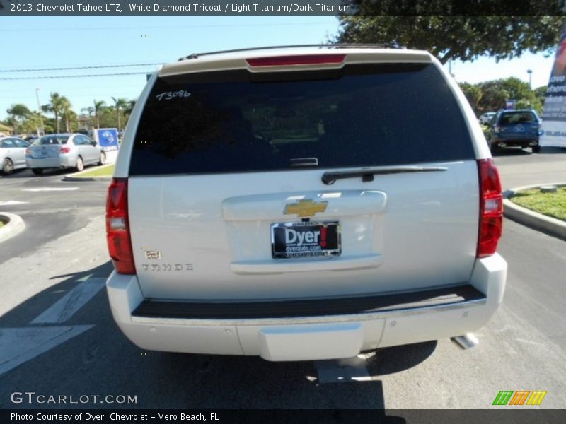 White Diamond Tricoat / Light Titanium/Dark Titanium 2013 Chevrolet Tahoe LTZ